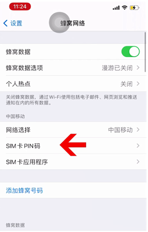 双滦苹果14维修网分享如何给iPhone14的SIM卡设置密码 