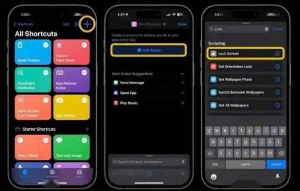 双滦苹果14锁屏维修店分享iPhone14升级iOS16.4后如何创建锁屏快捷方式 