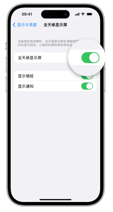 双滦苹果14维修店分享如何自定义 iPhone 14 Pro 常亮显示屏 