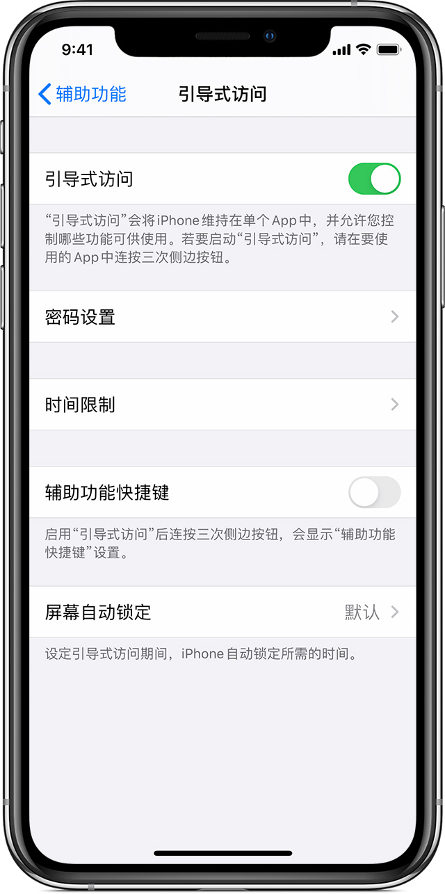 双滦苹果手机维修分享如何在 iPhone 上退出引导式访问 